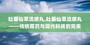 吐蕃仙草流感丸,吐蕃仙草流感丸——传统藏药与现代科技的完美结合